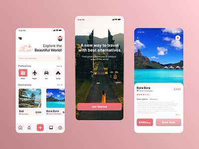 Travel Booking App Design