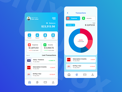 Expense Management App UI Design