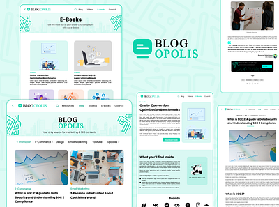Blogopolis : Blog Website UI UX adobe xd blog blog design design figma ui uitrend ux uxtrend web webdesign