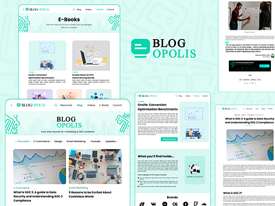 Blogopolis : Blog Website UI UX