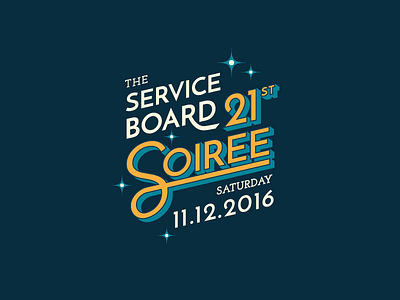 The Service Board Soiree design graphic