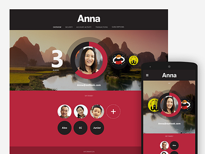 Family Account Portal ui