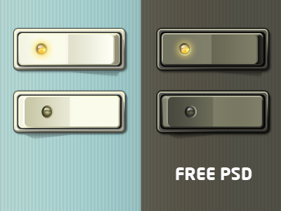 Black & White Switches app button freebie iphone psd switch