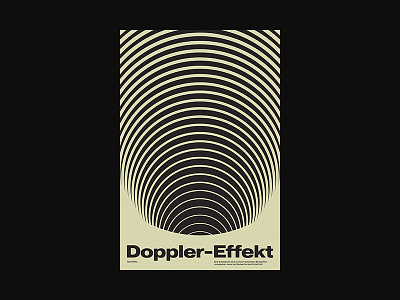 Doppler-Effekt abstract graphic design poster poster design posters swiss type typographic typography xtian