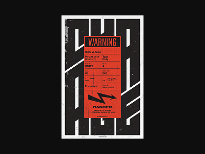 ⚡High Voltage: Charge graphic design poster poster design posters print design swiss type typographic typography xtian