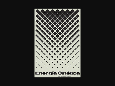 Energia Cinetica: Cinematic graphic design kinetic poster poster design posters print design swiss type typographic typography xtian