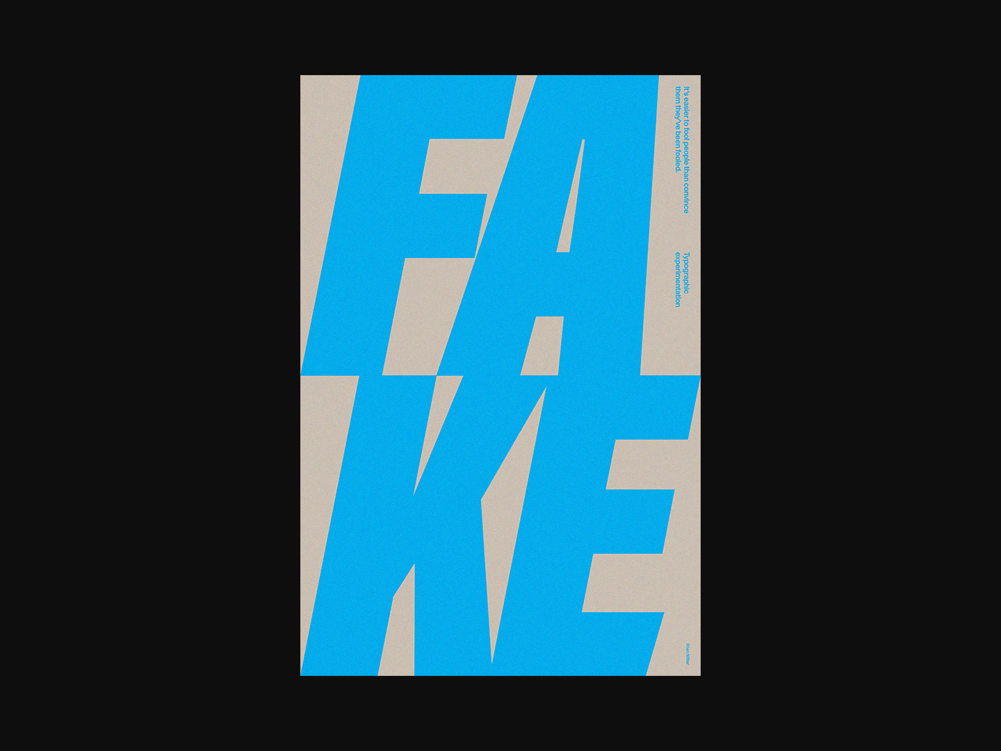 Fake by Xtian Miller on Dribbble