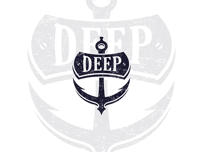 Deep Bar anchor anchor logo branding deep design logo