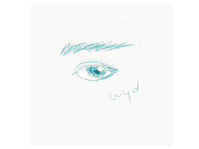blue eye adobe eye eyebrow iphone quicksketch sketch