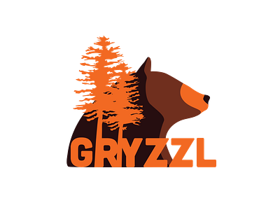 Gryzzl bear illustrator logo team logo