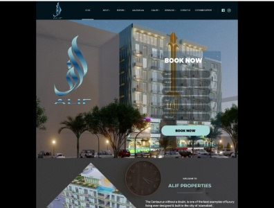 Alif Properties, Islamabad. 3d animation app branding design graphic design illustration logo motion graphics property typography ui web