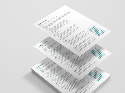 CV / RESUME ai clean cv creative modern ps resume