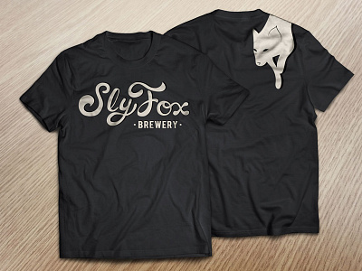 Sly Fox Shirts brewery fox logo shirts typography