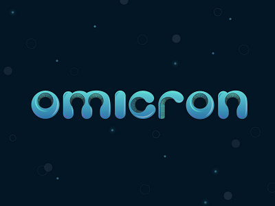 Omicron font logo omicron space typography