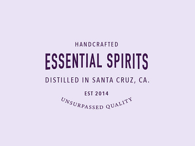 Essential Spirits logo branding design font logo logodesigner logoinspirations logoshowcase logotypeclub thedailytype type typegang typography typoholic