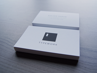 Typework business cards black business card businesscards simple white