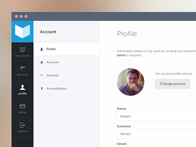 Medufy profile page