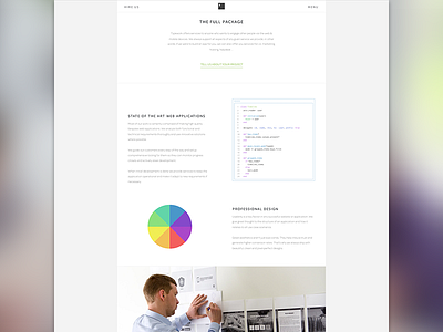 Typework redesign live code color wheel company flat hero redesign simple typework website