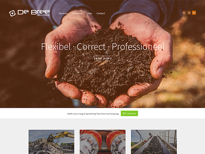 Debree landing page