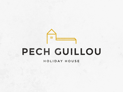 Pech Guillou logo bnb hotel house lines logo