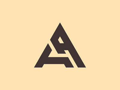 Triple A Logo a aa aaa branding initials letter logo names triangle typography