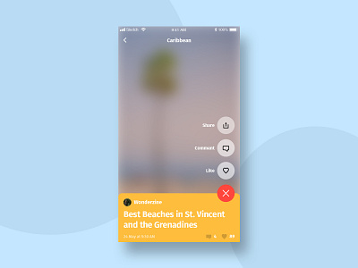 Daily UI #010 - Social Share daily daily ui daily ui challenge icon mobile mobile app social social app social share ui ui design uiux ux ux design uxui