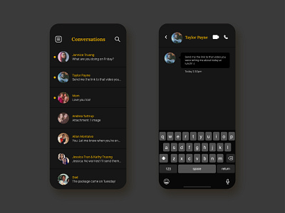 Daily UI #013 - Direct Messaging