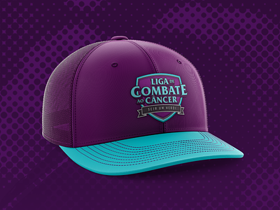 Liga de Combate ao Câncer - Cap apparel brand branding cancer fight cap cap design combat cancer combate ao cancer design league liga logo