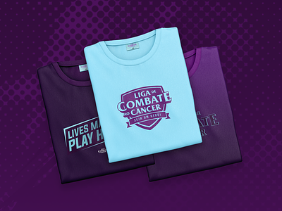 Liga de Combate ao Câncer - T-Shirts apparel brand branding cancer fight combat cancer combate ao cancer design league liga logo shirt mockup t-shirt t-shirt design