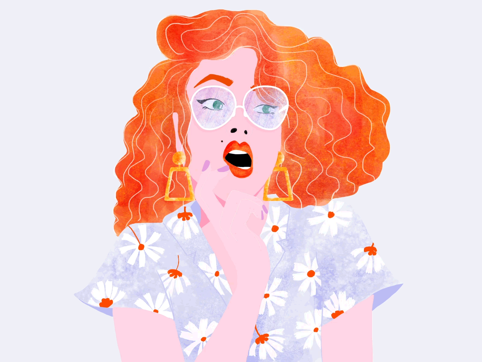 A girl. animation design gif girl illustration illustration photoshop art