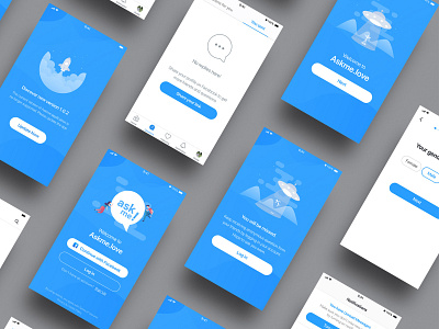 "ASK ME" Web App - Empty State l UI Design 3d animation app design brand design branding graphic design logo logo brand design logo design mobile design motion graphics ui ui app ui app design ui design ui ux ui ux design ui web ui web design web design