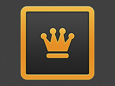 King of Trivia Launcher Icon black gold icon launcher