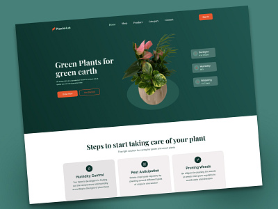 plant shop header design.