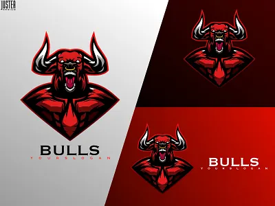 BULLS LOGO app branding design graphic design illustration logo typography ui ux vector