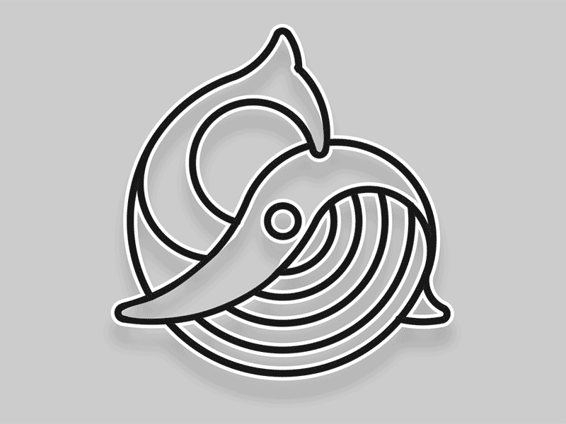 Whale Logo Animation ae animal animation circle gif lines logo proportion trace vector whale