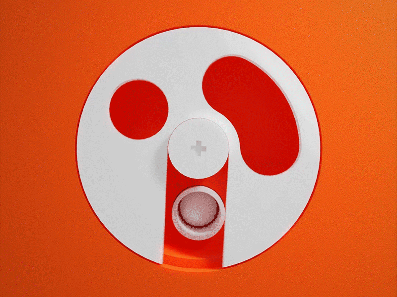 Orange Animation 12 3d animation ball blender blender3d bounce design gif interface load loader loading loop looping orange seamless spin ui white
