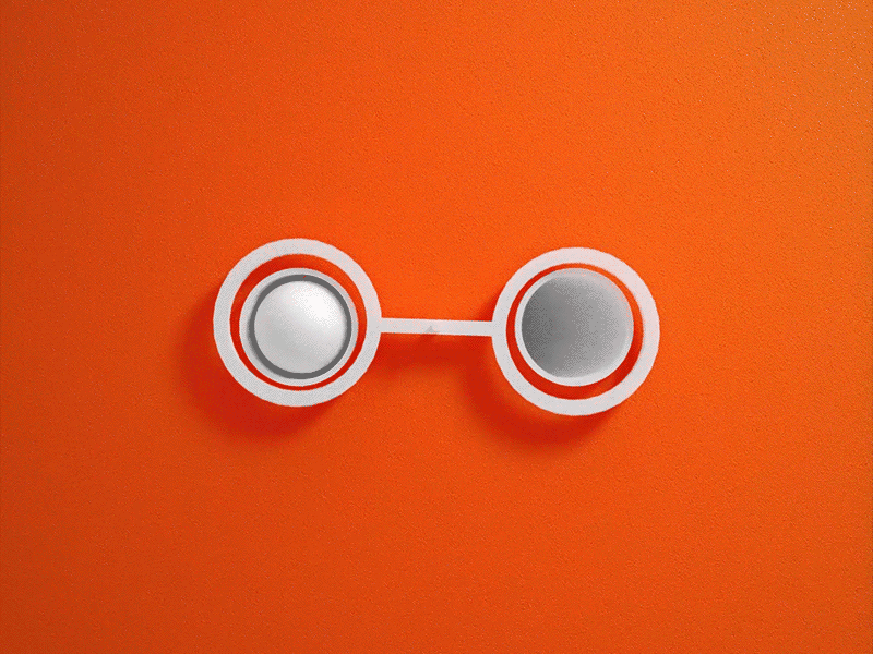 Orange Animation 17 3d animation ball blender blender3d circle cool design gif interface load loading loop orange spin white