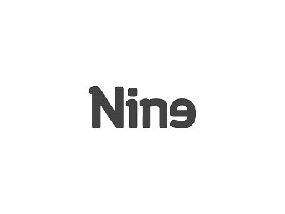 Nine Logo Design 9 clever clothing company identity logo nine simple typography