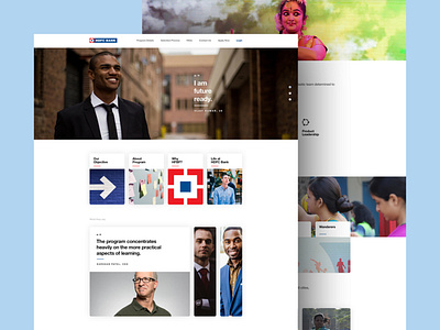 HDFC - HR Website homepage interface landing page typography ui web webdesign website