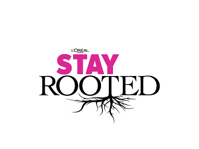 Stay Rooted - Logo Design campaign clever clothing identity logo loreal minimal rooted simple stay subtle typography