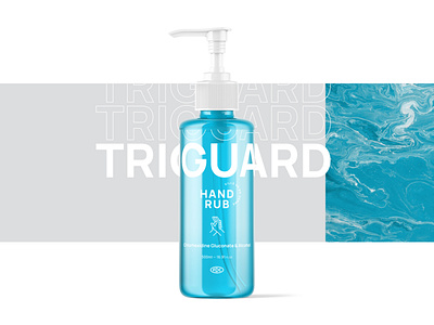 Triguard - Hand Sanitizer Design branding coronavirus covid 19 hands logo packaging sanitizer soap vaccine wash hands