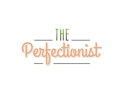 The Perfectionist - Logo Design design elegant graphic identity illustrator logo minimal perfectionist round seamless simple typography