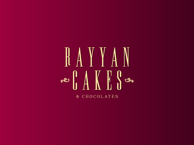 Rayyan Cakes - Logo Adaptation bakery branding cake custom food identity lettering logo logotype type