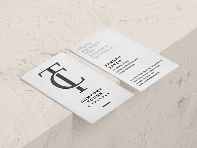 Comfort Tours - Business Cards branding business cards ct identity lettering logo minimal monogram stationery typography visiting