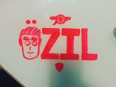 Mesut Özil - Arsenal arsenal coyg doodle football gooner gunner illustration lettering marker mesut ozil Özil
