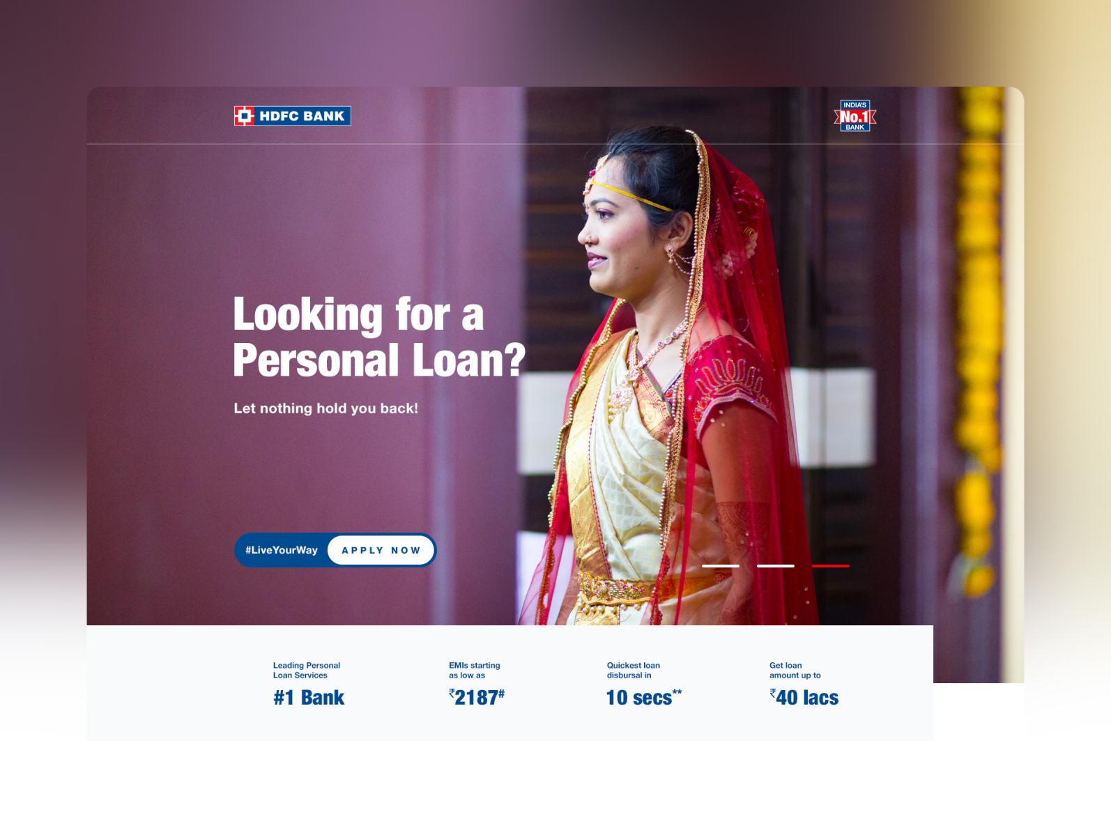 Hdfc Bank Personal Loan Landing Page By Azaan Sayed On Dribbble 7724