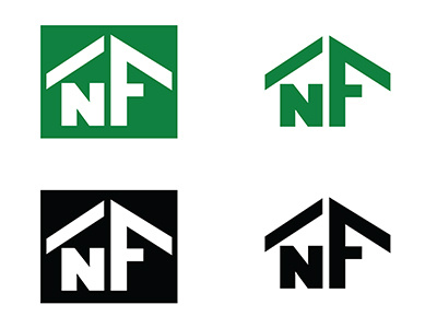 Nufab Icon Revision building design house icon logo nufab products