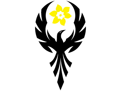 Giant Phoenix Logo cancer daffodil logo phoenix