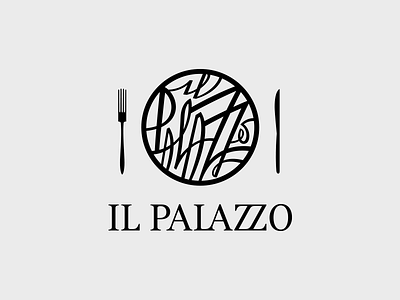 Il Palazzo Logo lettering logo logotype restaurant