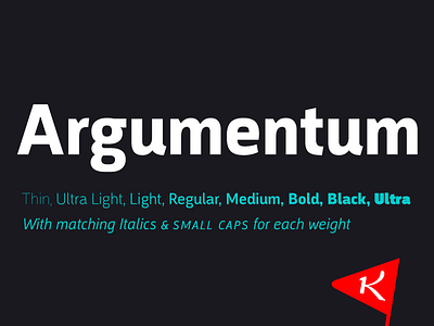 Argumentum Typeface argumentum font kostic typeface